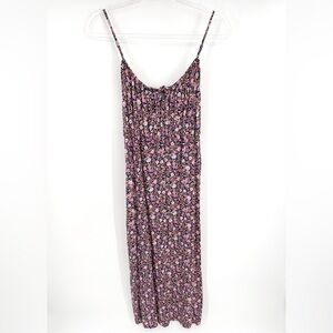 Old Navy Cami Shift Dress‎ Floral Maxi Size Medium Sleeveless Spaghetti Strap